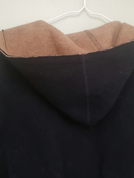 Lauren by Ralph Lauren Black Wool Jacket with Camel Interior & Hood XL - GUC - Picture 6 of 8